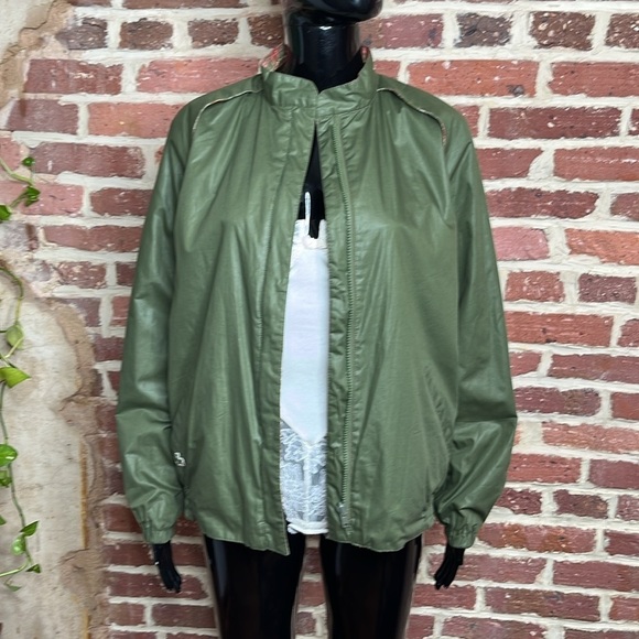 Vintage 80s Reversible Lacoste Jacket with in Green and Plaid Options Size S - Picture 2 of 14